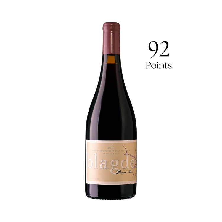 Blagden Wines Sangiacomo Roberts Road Vineyard Pinot Noir Petaluma Gap CA 2016