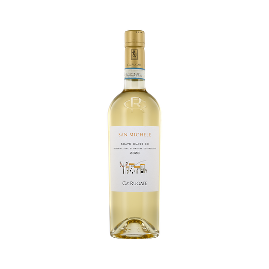 A bottle of Ca Rugate 2020 'San Michele' Soave Classico
