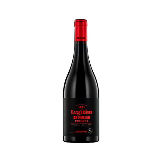 A bottle of De Muller 2019 'Legitim' Red Blend