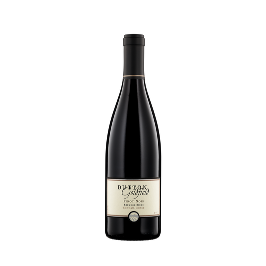 A bottle of Dutton-Goldfield 2017 Pinot Noir
