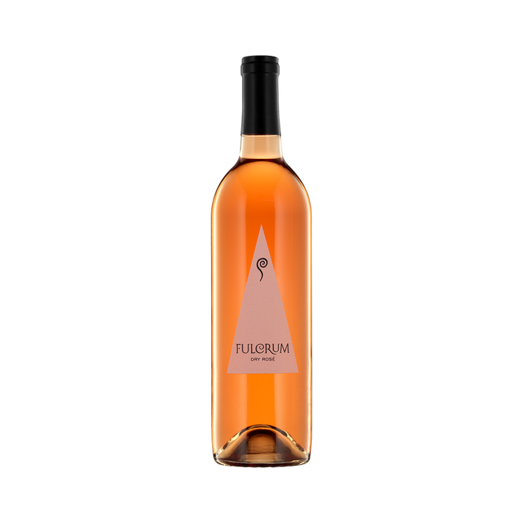 A bottle of Fulcrum Wines 2021 Dry Rosé