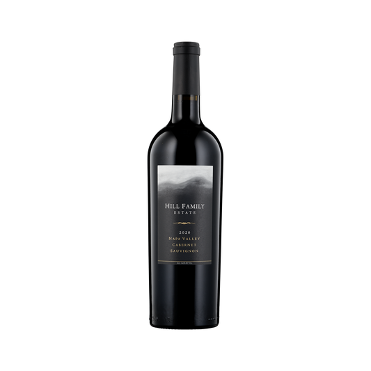 A bottle of Hill Family Estate 2020 Cabernet Sauvignon