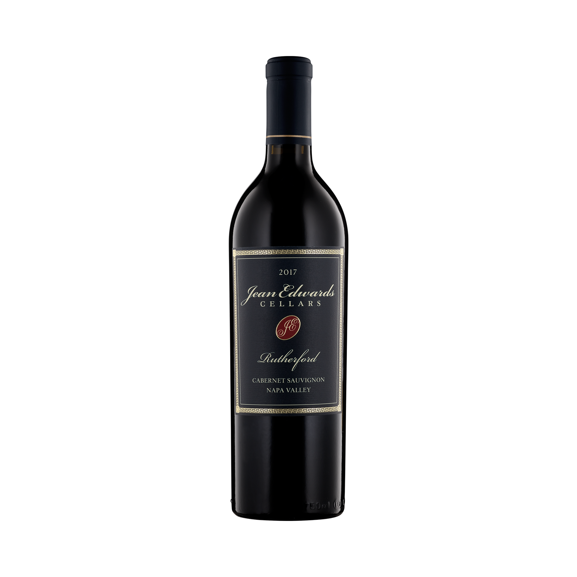 A bottle of Jean Edwards Cellars 2017 Cabernet Sauvignon Rutherford