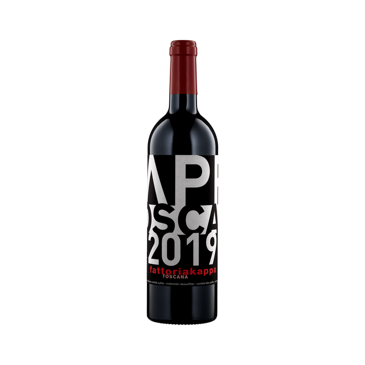 A bottle of Fattoria Kappa 2019 Toscana Rosso