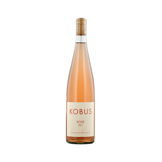 A bottle of Kobus Estate 2021 Rosé of Pinot Noir