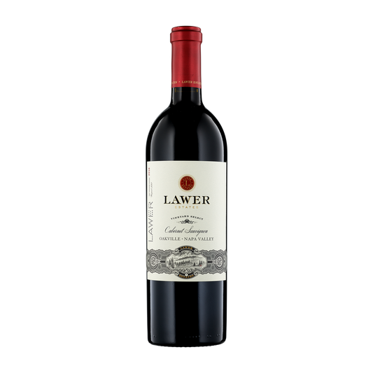A bottle of Lawer Estates 2016 Cabernet Sauvignon