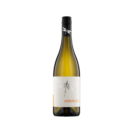 A bottle of Odonata Wines 2021 Viognier