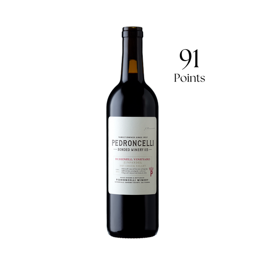 Pedroncelli Winery Bushnell Vineyard Zinfandel Dry Creek Valley CA 2022