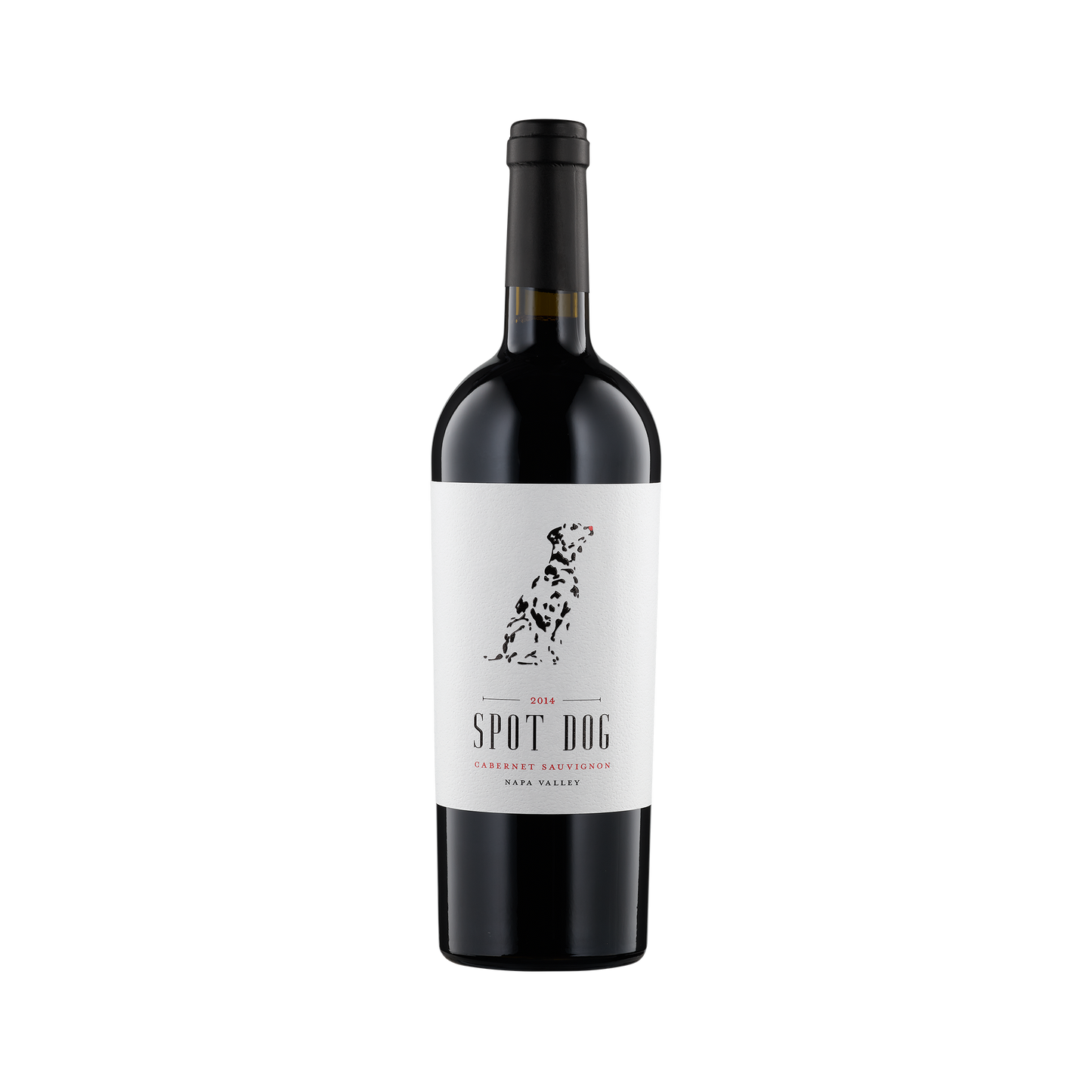 A bottle of Spot Dog 2014 Cabernet Sauvignon