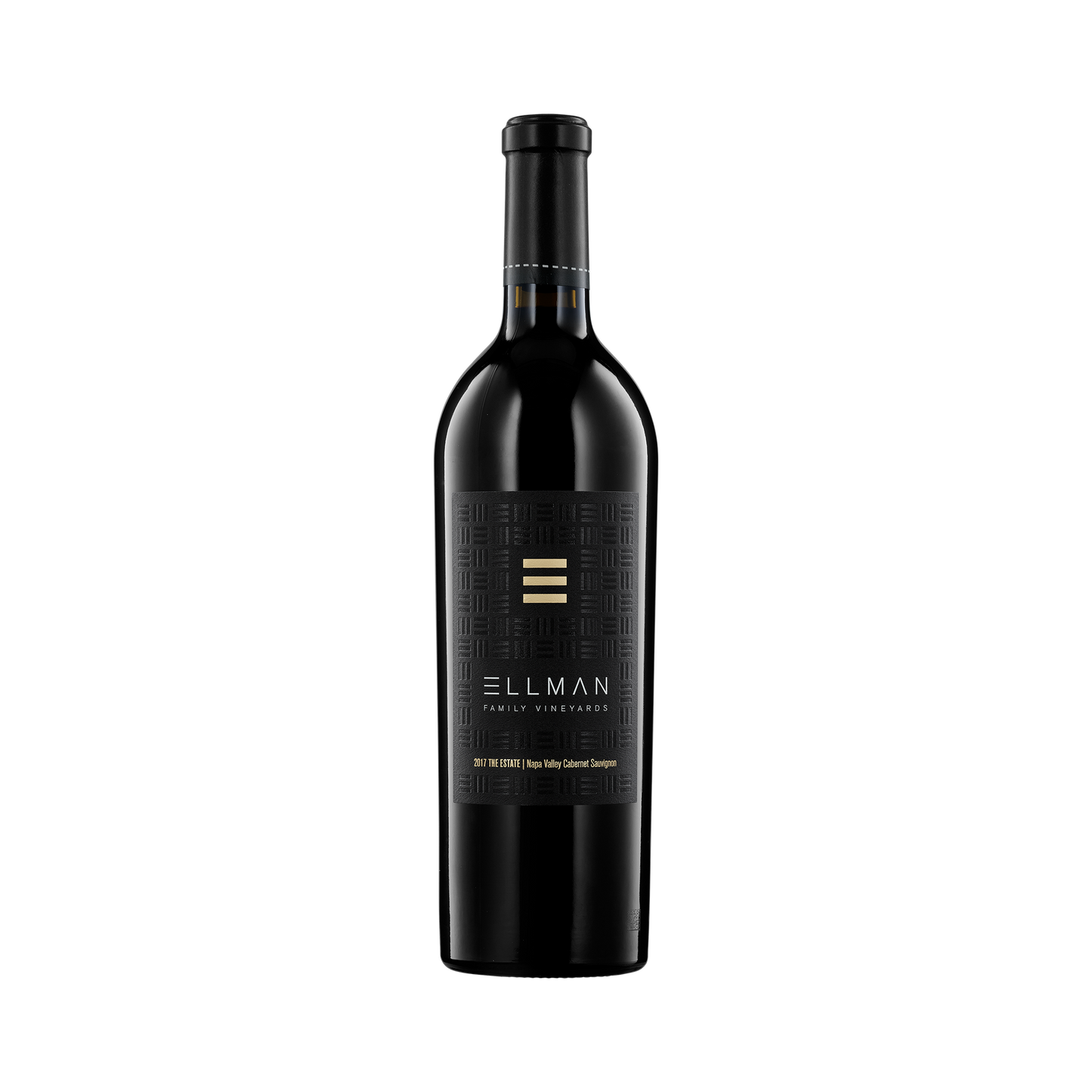 A bottle of Ellman Family Vineyards 2017 Cabernet Sauvignon Jemma