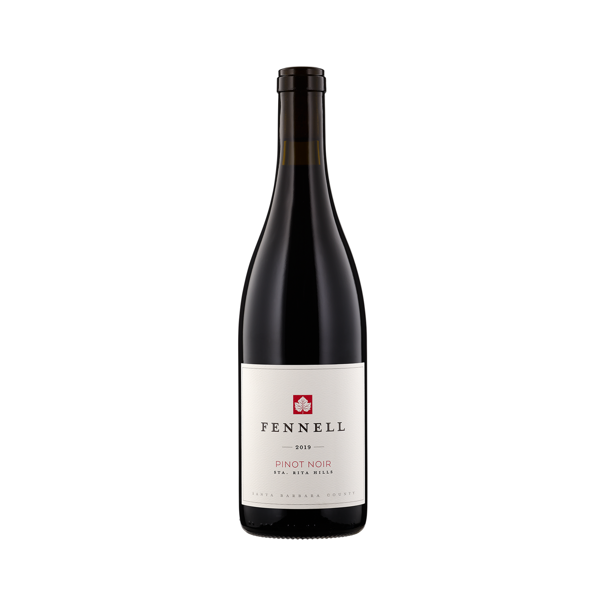 A bottle of Fennell 2019 Pinot Noir