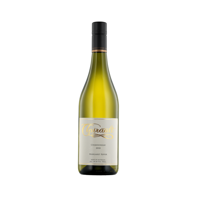 A bottle of Clairault Streicker Wines 2018 Chardonnay
