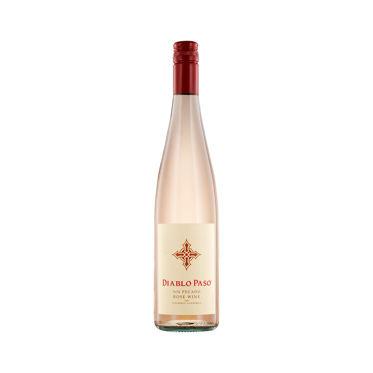 A bottle of Diablo Paso 2021 'Sin Pecado' Rosé