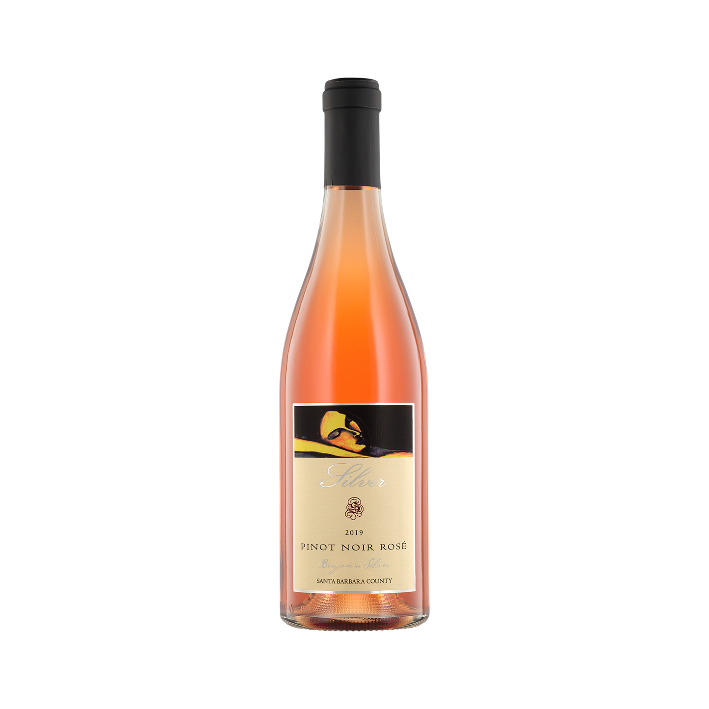 A bottle of Silver 2019 Rosé