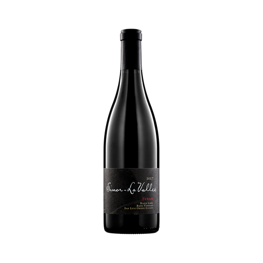 A bottle of Sinor-LaValee 2017 Syrah, Black Label
