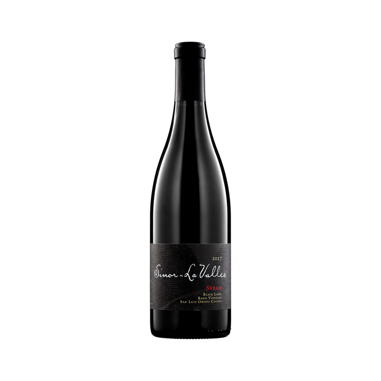 A bottle of Sinor-LaValee 2017 Syrah, Black Label