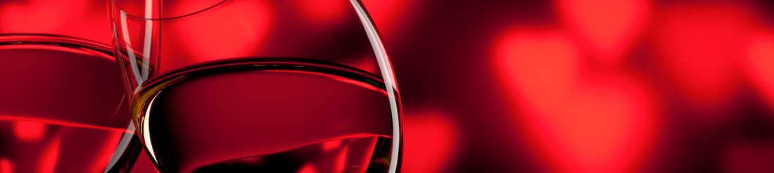 Pair of Glass on a Valentines Day theme.