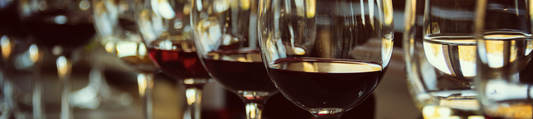 Glasses of different wines
