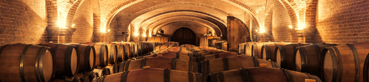Wine Cellar with Oak Barrells
