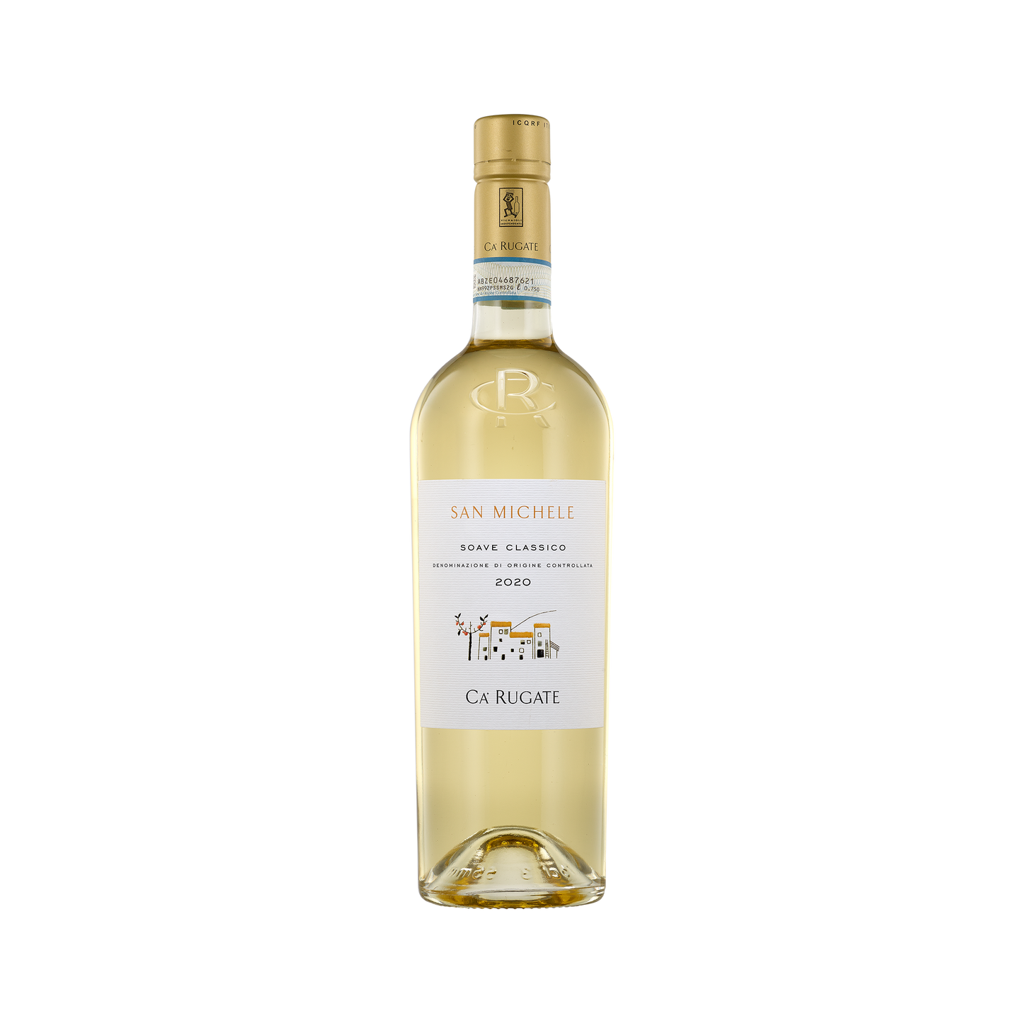 A bottle of Ca Rugate 2020 'San Michele' Soave Classico