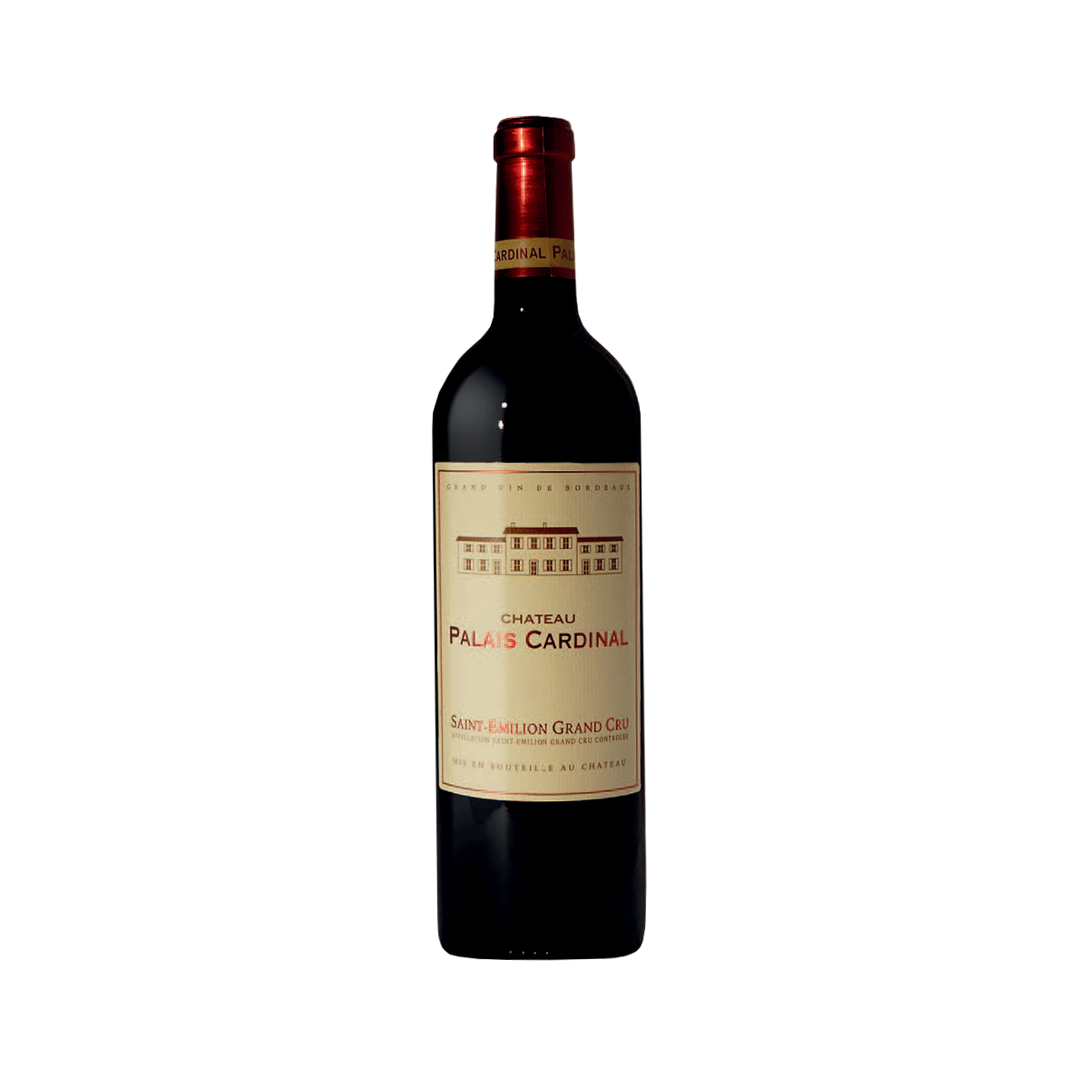 A bottle of Chateau Palais Cardinal 2019 'Le Fuie', Saint-Emilion Grand Cru