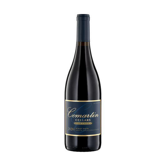 A bottle of Comartin Cellars 2020 Pinot Noir R-Bar-R Ranch