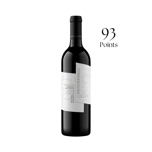 Cornerstone Cellars Cabernet Sauvignon Mount Veeder Napa Valley CA 2022