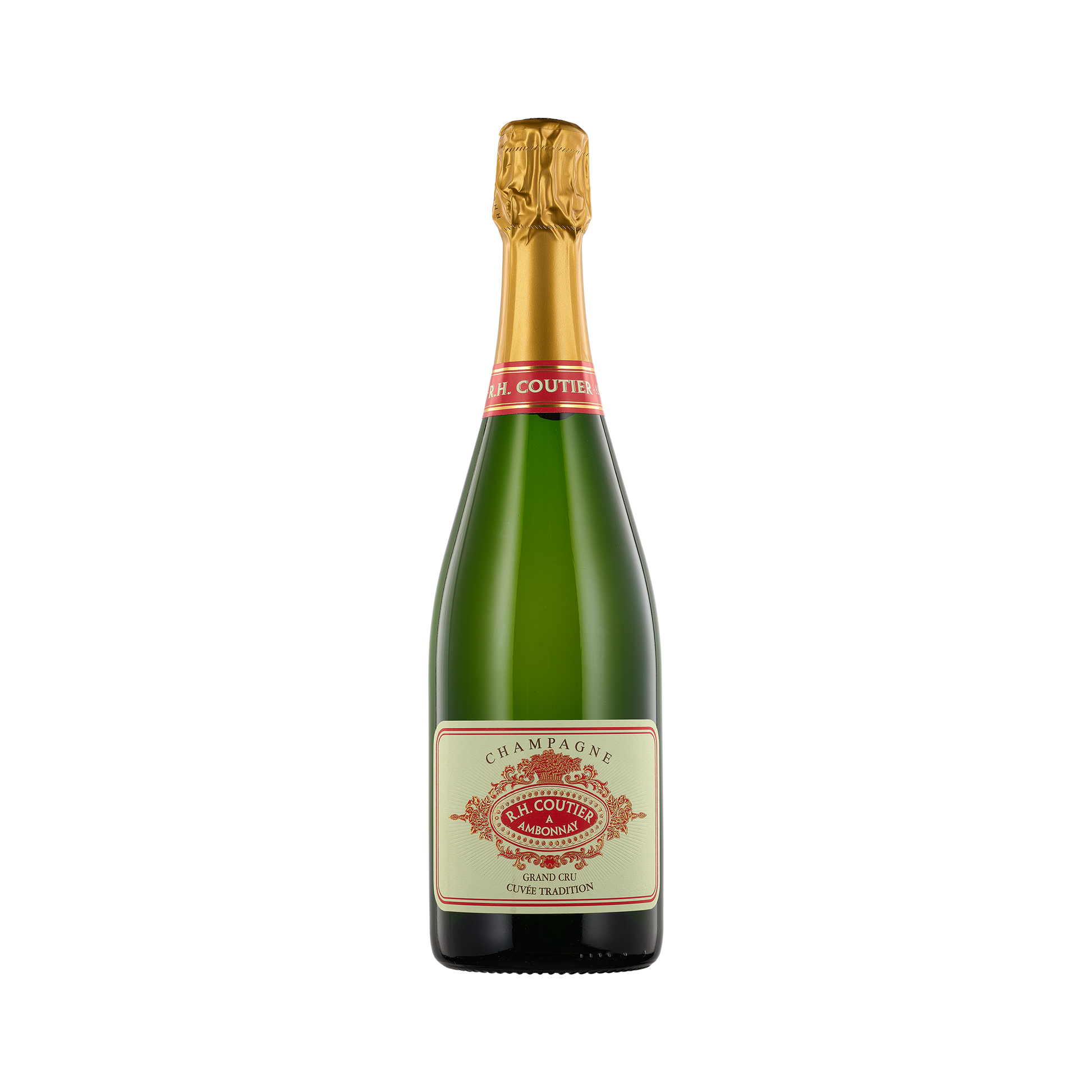 A bottle of R.H. Coutier 'Brut Tradition' Champagne