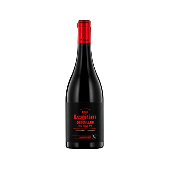 A bottle of De Muller 2019 'Legitim' Red Blend