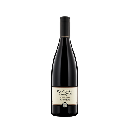 A bottle of Dutton-Goldfield 2017 Pinot Noir