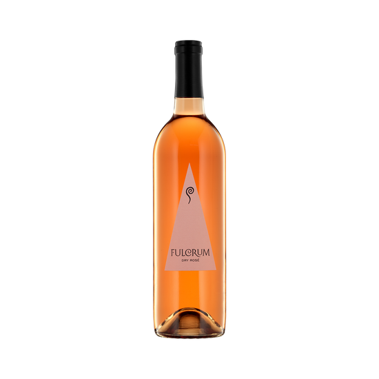 A bottle of Fulcrum Wines 2021 Dry Rosé