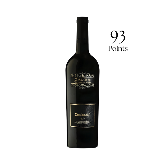 Gamba Vineyards and Winery Messana Vineyard Zinfandel Fountain Grove District Sonoma County CA 2022