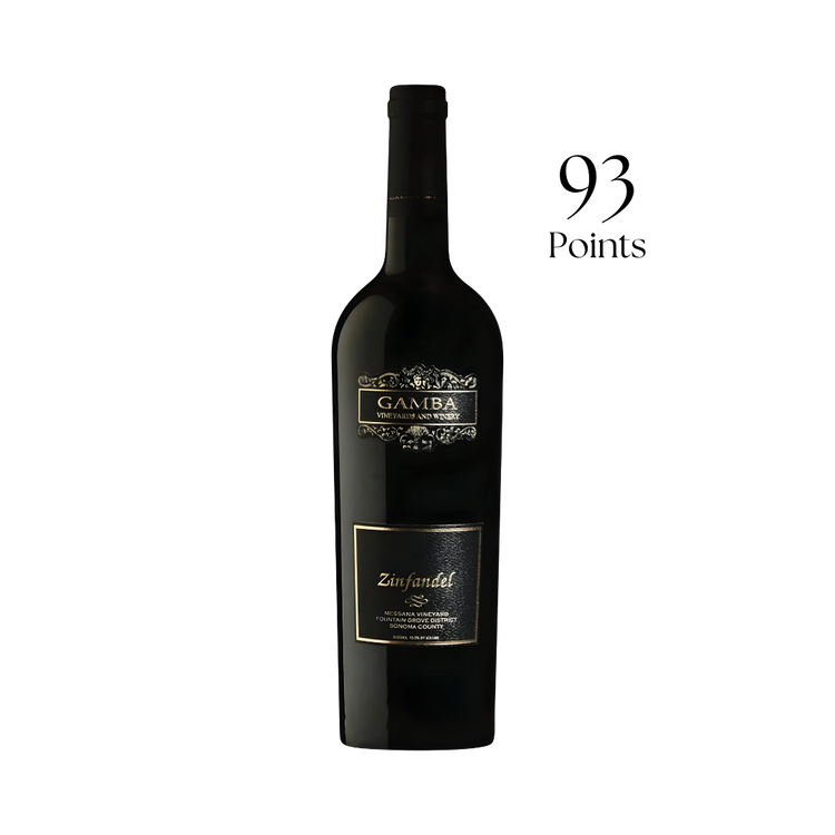 Gamba Vineyards and Winery Messana Vineyard Zinfandel Fountain Grove District Sonoma County CA 2022