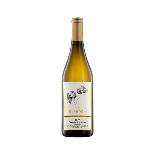 A bottle of Il Fiore Estate 2022 'Primavera' Chardonnay