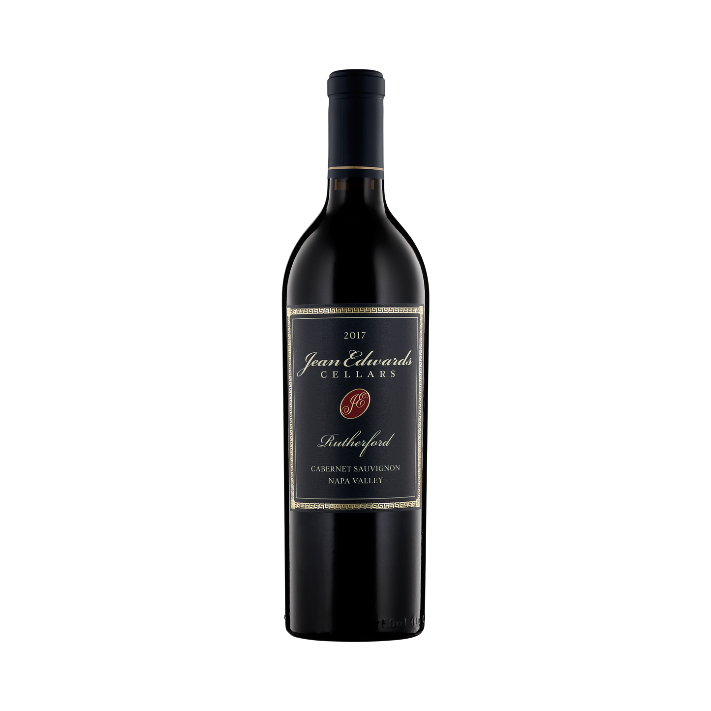 A bottle of Jean Edwards Cellars 2017 Cabernet Sauvignon Rutherford