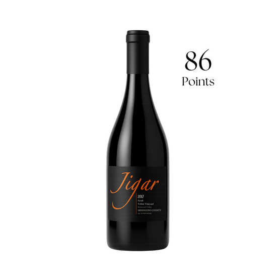 Jigar Wines Syrah Tollini Vineyard Mendocino County CA 2017