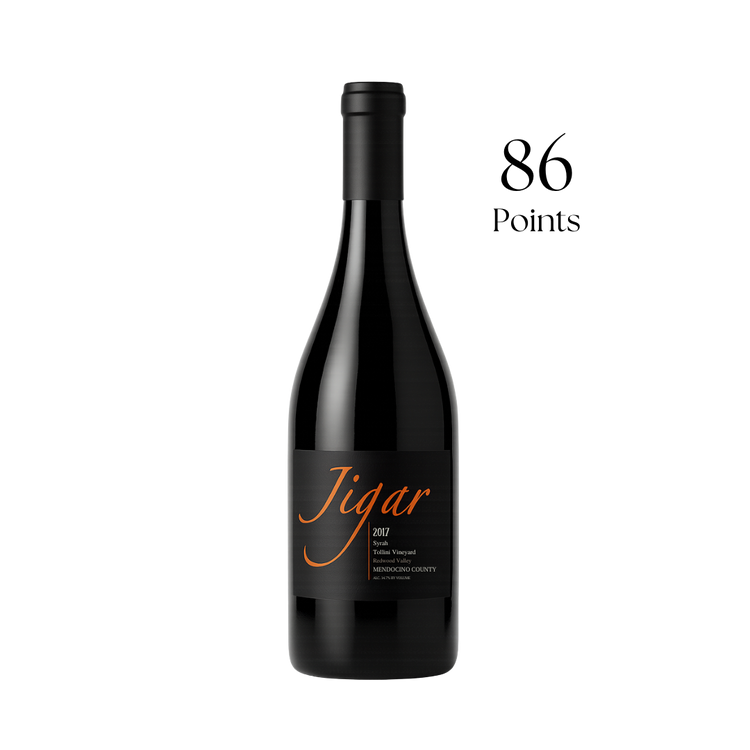Jigar Wines Syrah Tollini Vineyard Mendocino County CA 2017