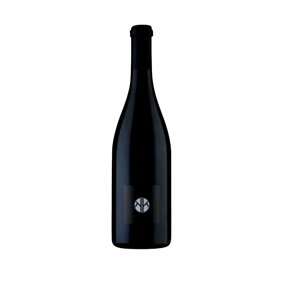 A bottle of Kahler 2018 KK Pinot Noir