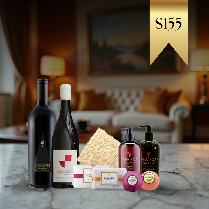 Napa Getaway wine gift set with premium packaging