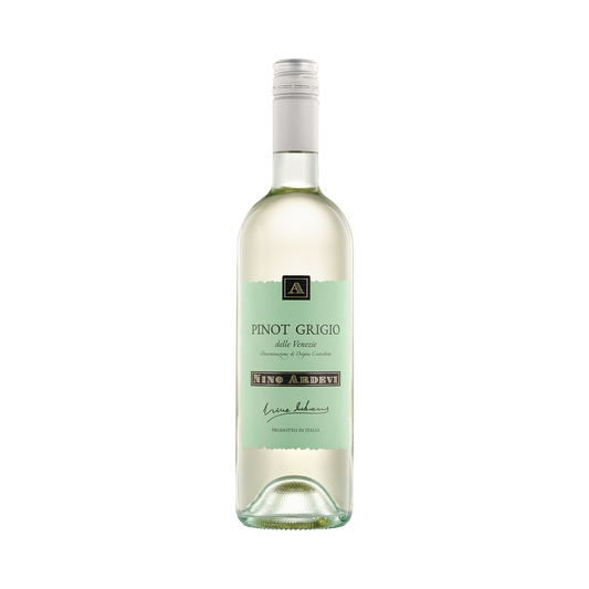 A bottle of Nino Ardevi 2021 Pinot Grigio