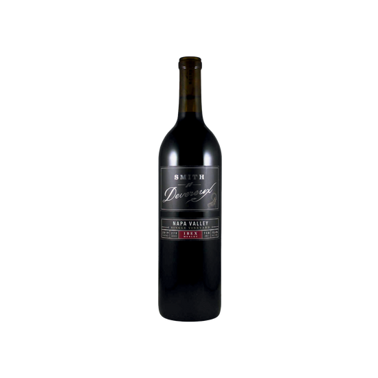 A bottle of Smith-Devereux 2019 Merlot Ibex Single Vineyard