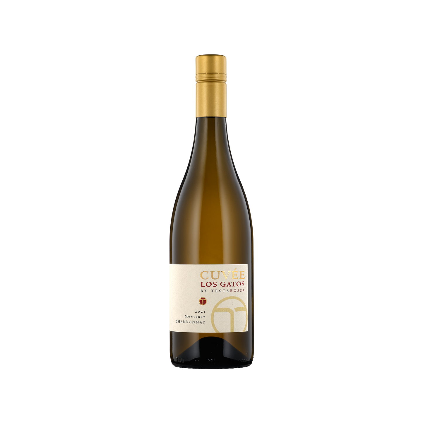 A bottle of Testarossa 2021 'Cuvee Los Gatos' Chardonnay