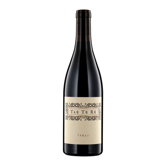 A bottle of Tru Win Co 2019 Syrah Tru Tu Ru