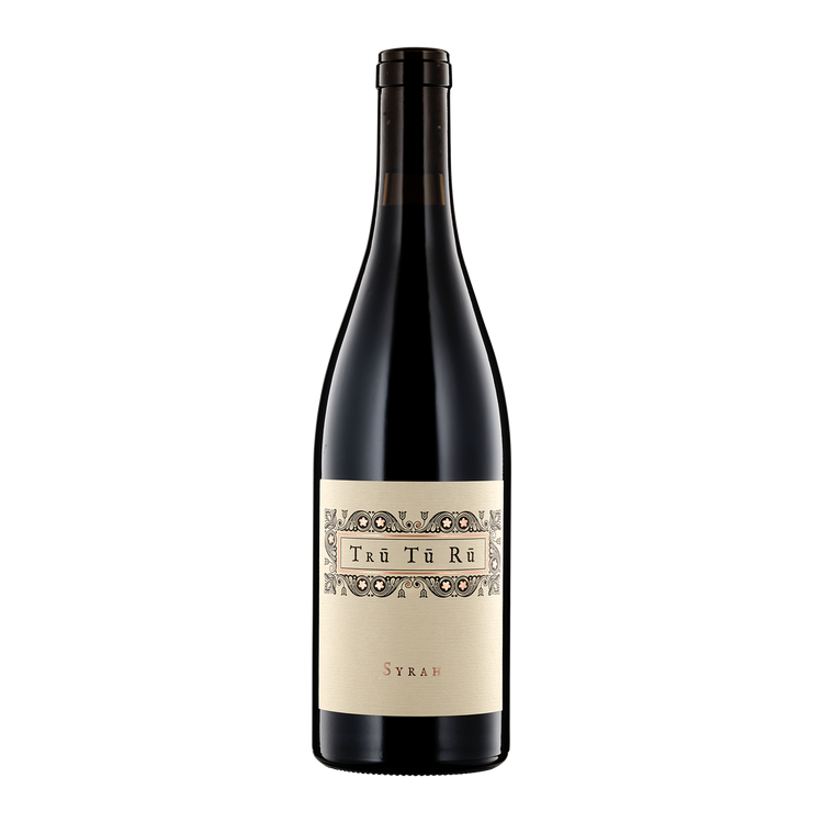A bottle of Tru Win Co 2019 Syrah Tru Tu Ru