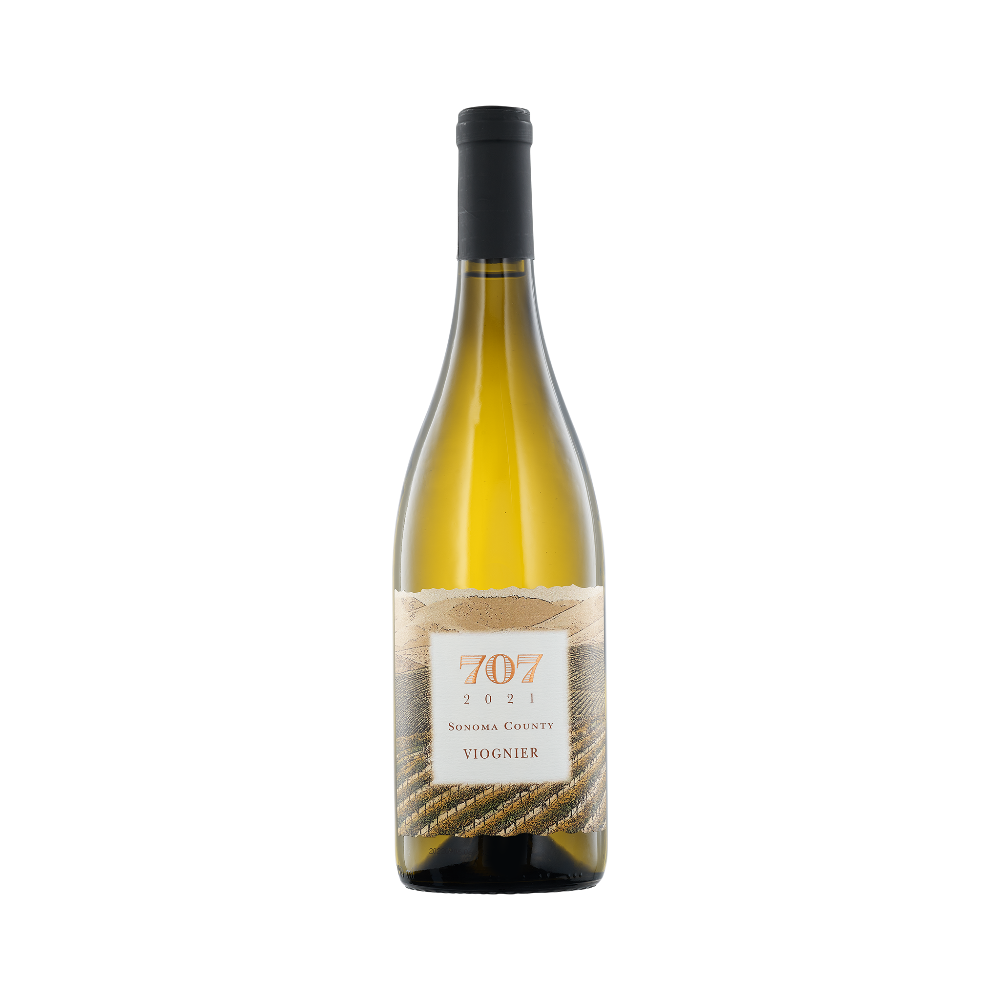 A bottle of 707 Estate Wines 2021 Viognier Limited Release