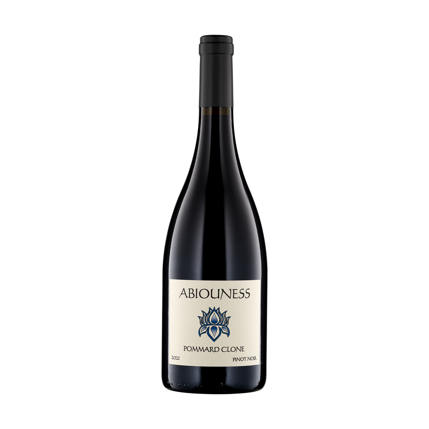 A bottle of Abiouness 2021 Pinot Noir