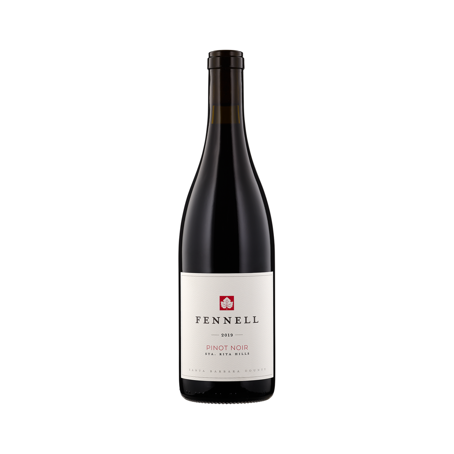 A bottle of Fennell 2019 Pinot Noir