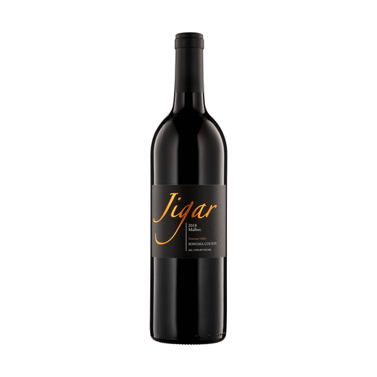 A bottle of Jigar Wines 2018 Malbec