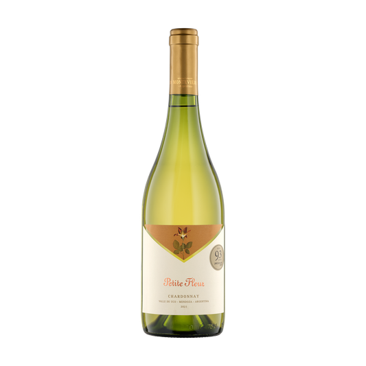 A bottle of Monteviejo 2021 Chardonnay Petite Fleur