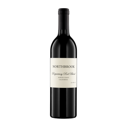 A bottle of Northbrook Red Blend Lot No 21